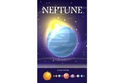 Planet Neptune in Solar System
