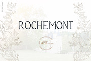 -50% Rochemont. Hand lettered serif