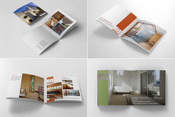 Square Catalogue Portfolio Template in Brochure Templates - product preview 5