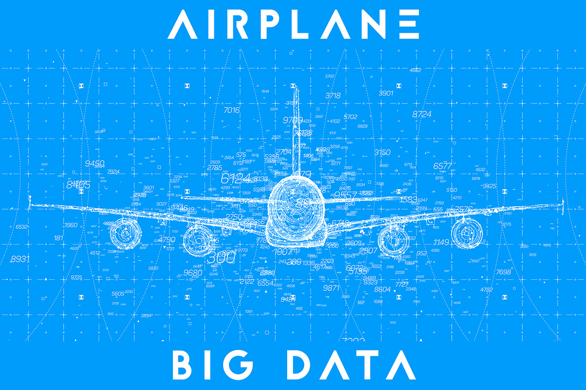Airplane Big Data Set in Illustrations - product preview 8