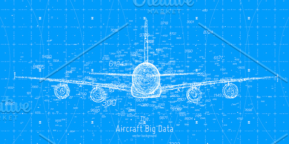 Airplane Big Data Set in Illustrations - product preview 2