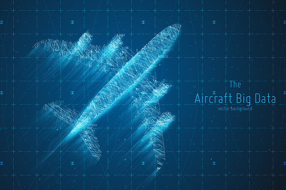 Airplane Big Data Set in Illustrations - product preview 3