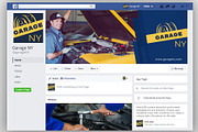 Auto Shop Facebook Cover Template 