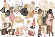 New year fashion clipart collection