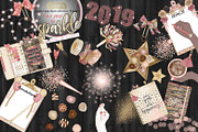 New year planner clipart collection