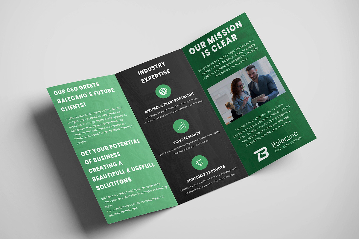 Business Consulting Brochure in Stationery Templates - product preview 8