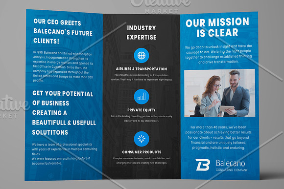 Business Consulting Brochure in Stationery Templates - product preview 2