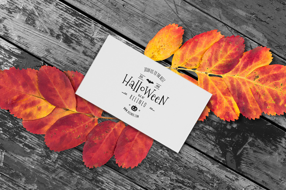 Halloween Card Mock-up #30 in Print Mockups - product preview 8