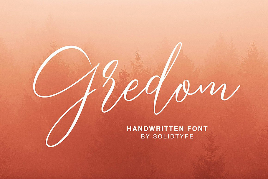 Gredom Script in Script Fonts - product preview 8