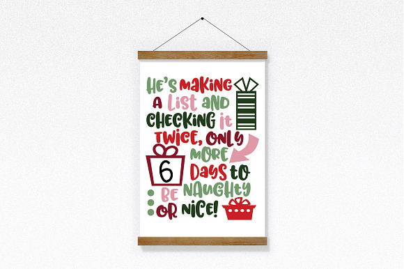 Christmas Countdown SVG Bundle in Illustrations - product preview 3