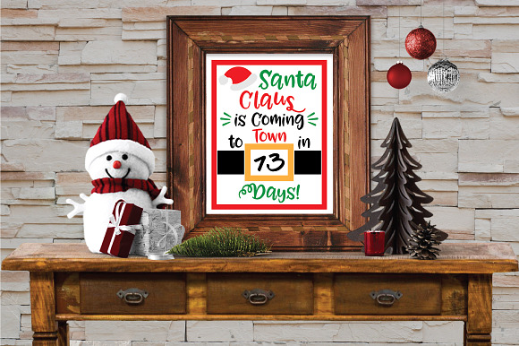 Christmas Countdown SVG Bundle in Illustrations - product preview 5
