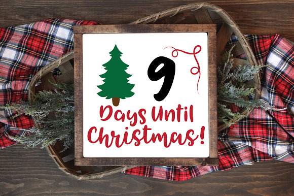 Christmas Countdown SVG Bundle in Illustrations - product preview 8