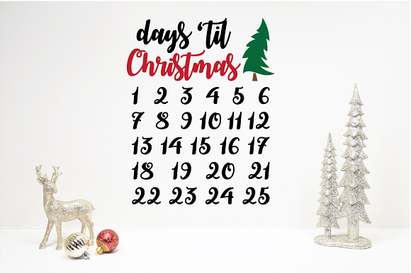 Christmas Countdown SVG Bundle in Illustrations - product preview 9