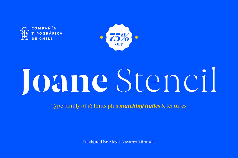 Joane Stencil in Serif Fonts - product preview 8