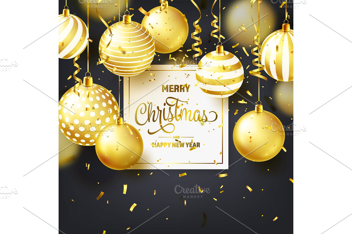 Christmas Background With Tree Balls in Objects - product preview 8