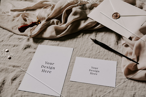 Deckle Edge Stationary Mockup Bundle in Print Mockups - product preview 13