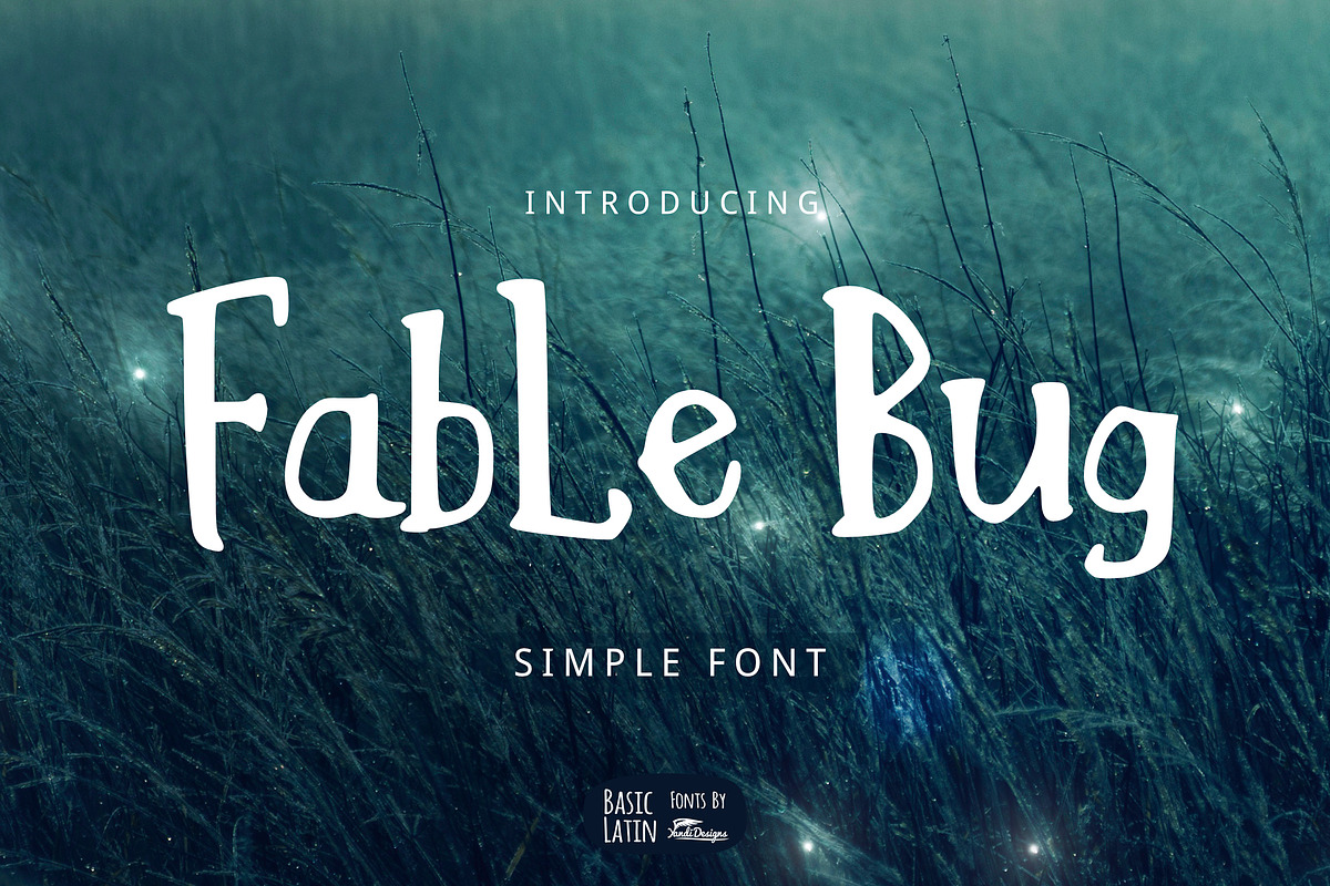 Fable Bug Simple Font in Display Fonts - product preview 8