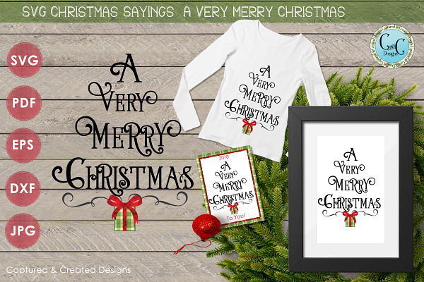 SVG  Sayings- A Very Merry Christmas