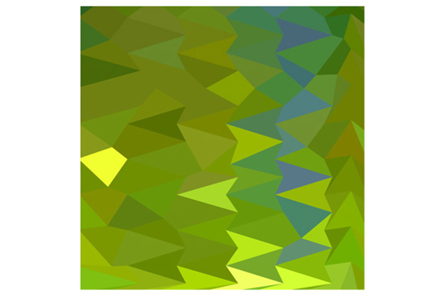 June Bud Green Abstract Low Polygon