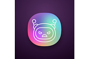 Angry robot emoji app icon