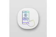 Online payment app icon