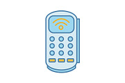Payment terminal color icon