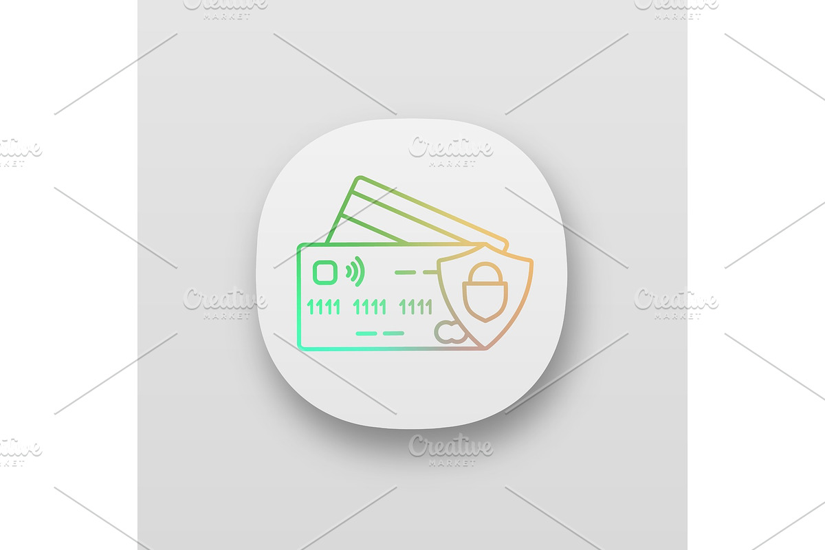 NFC credit card app icon in Credit Card Icons - product preview 8