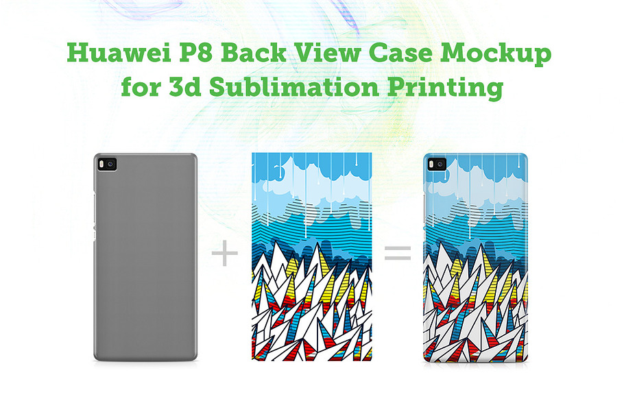 Huawei P8 3d Sublimation Mockup in Product Mockups - product preview 8