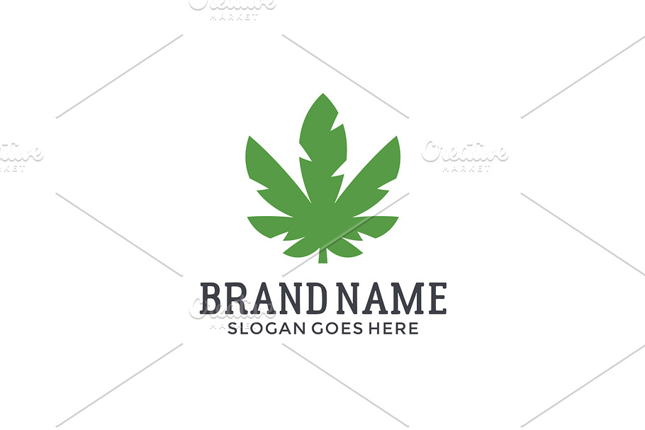 Cannabis Logo Template in Logo Templates - product preview 8