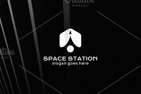 Rocket logo template, spaceship (5) in Logo Templates - product preview 1