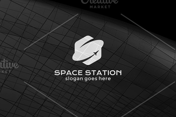 Rocket logo template, spaceship (6) in Logo Templates - product preview 1