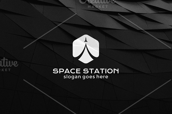 Rocket logo template, spaceship (9) in Logo Templates - product preview 1