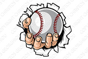 Baseball Ball Hand Tearing