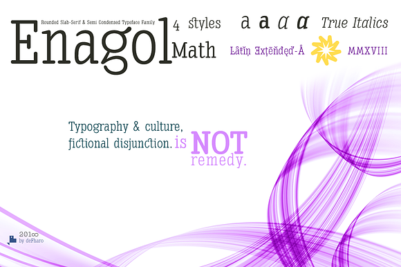 Enagol Math Rounded -4 fonts- in Slab Serif Fonts - product preview 1