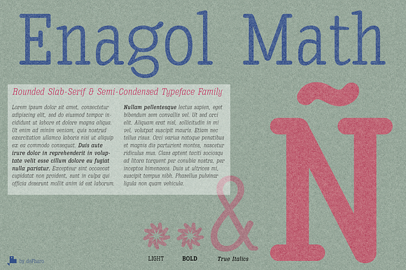 Enagol Math Rounded -4 fonts- in Slab Serif Fonts - product preview 4