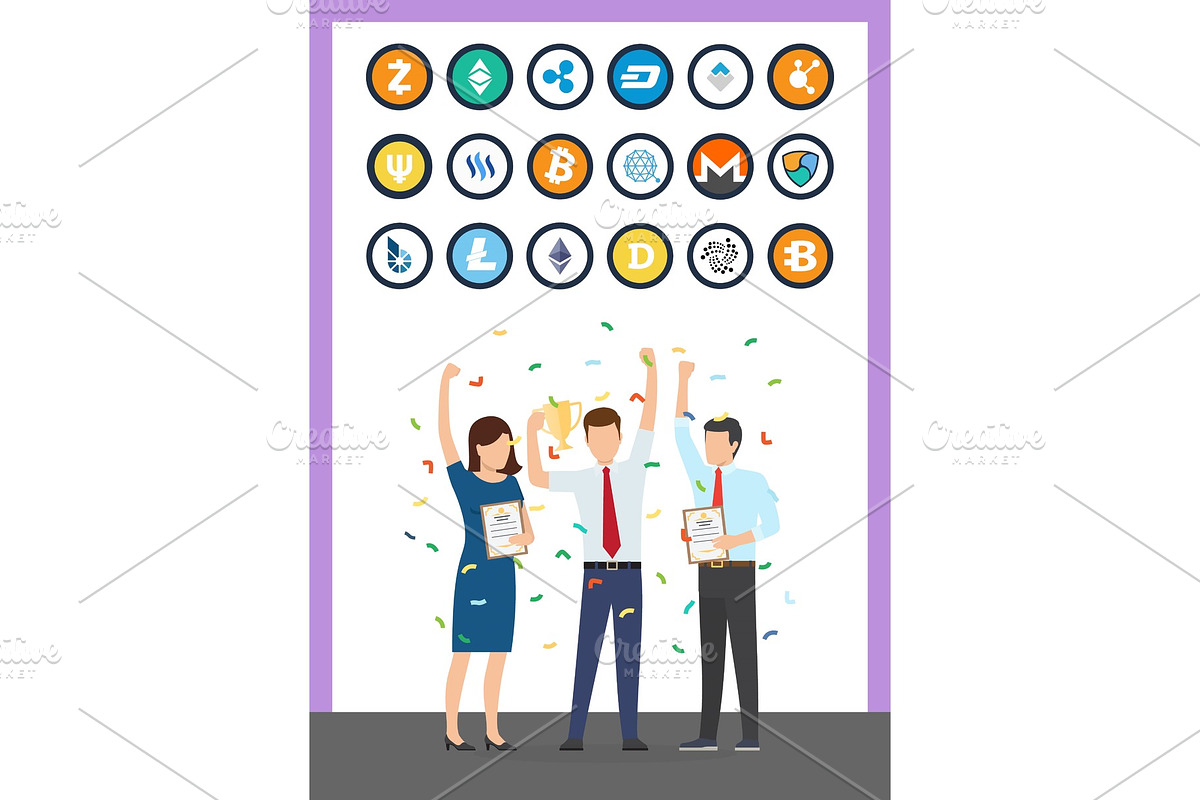 Bitcoin Currency Cryptocurrency in Illustrations - product preview 8