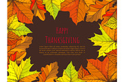 Happy Thanksgiving Poster with Text