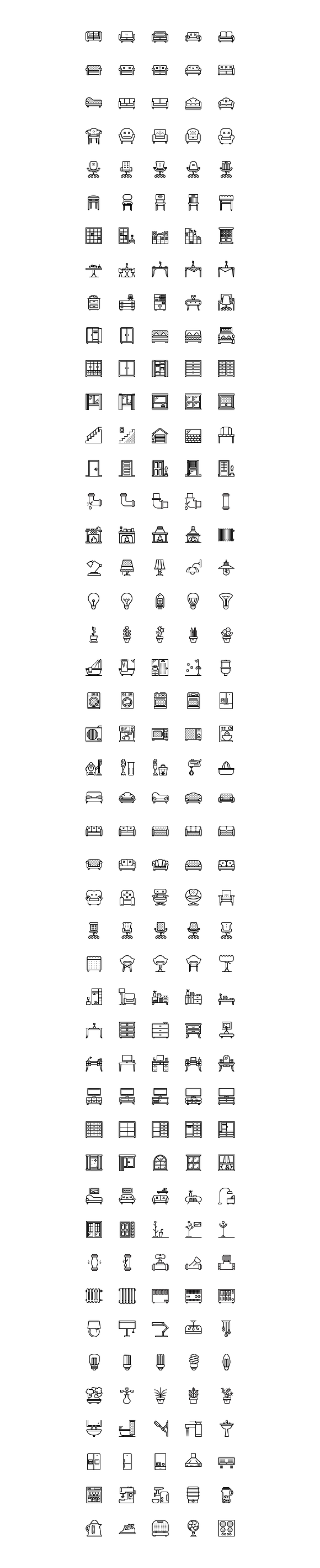 SMASHICONS - 920+ Households Icons - in Illustrations - product preview 1