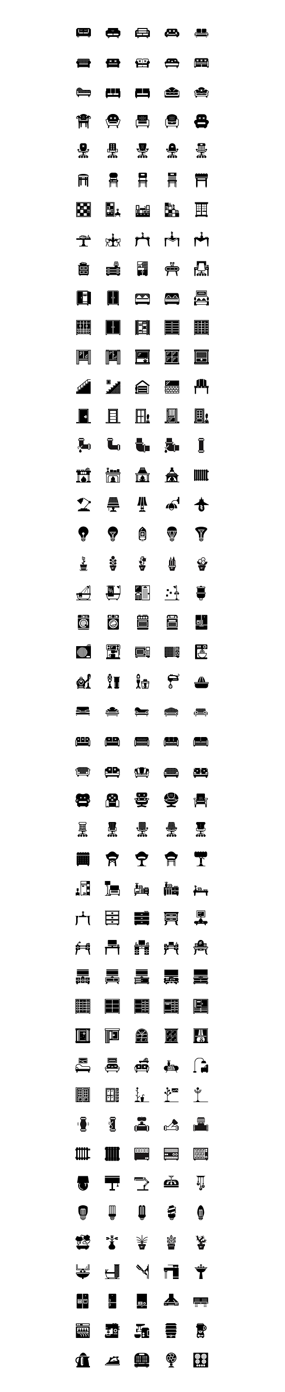 SMASHICONS - 920+ Households Icons - in Illustrations - product preview 2