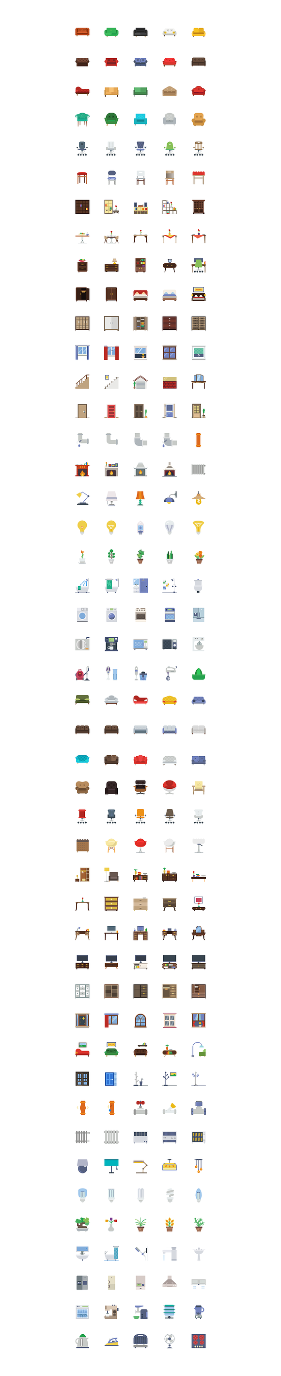 SMASHICONS - 920+ Households Icons - in Illustrations - product preview 4