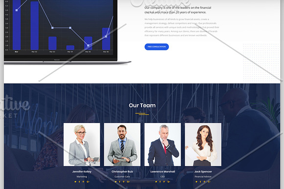Financial Advisor Landing Page in HTML/CSS Themes - product preview 1