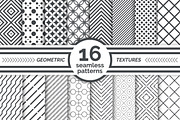 Geometric seamless patterns. Big set
