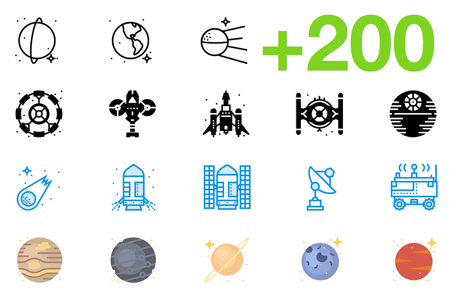 SMASHICONS - 200+ Space Icons - in Space Icons - product preview 8