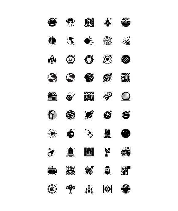 SMASHICONS - 200+ Space Icons - in Space Icons - product preview 2
