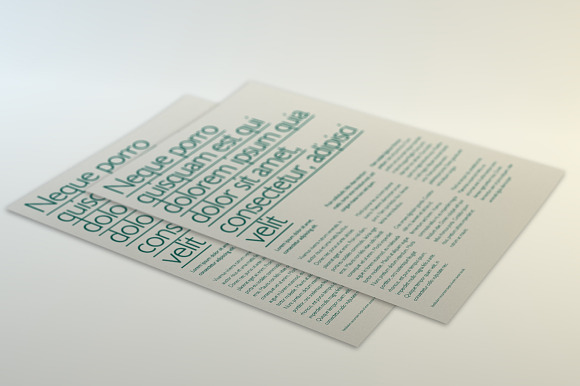 Multipurpose Letter Flyer Mockup in Print Mockups - product preview 3