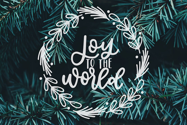 Joy To The World, SVG Photo Overlay