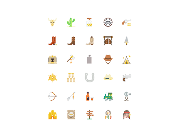 SMASHICONS - 120+ Wild West Icons - in Illustrations - product preview 4