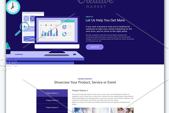 SEO Agency HTML Landing Page in HTML/CSS Themes - product preview 1