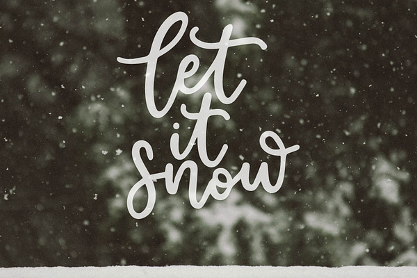 Let It Snow, SVG Photo Overlay
