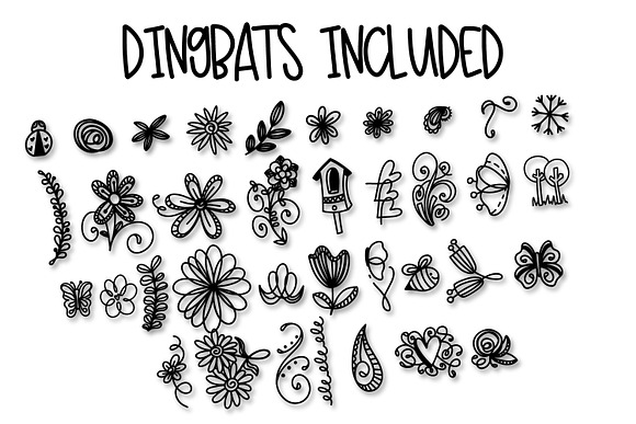 Doodle Bug - A Dingbat Font Duo in Symbol Fonts - product preview 8